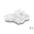 Delock Cable Clips for Angling 8 pieces white