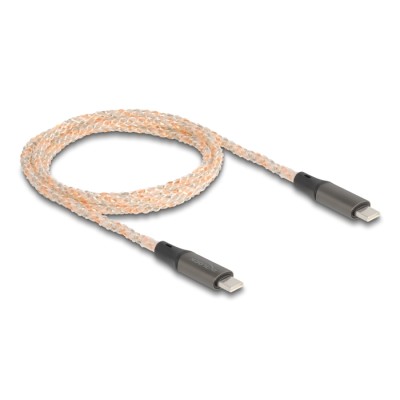 Delock USB 2.0 Cable USB Type-C™ male to male PD 3.0 100 W with RGB illumination 1.20 m 2