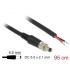 Delock Power cable DC 5.5 x 2.1 x 9.5 mm screwable to open wire ends 95 cm