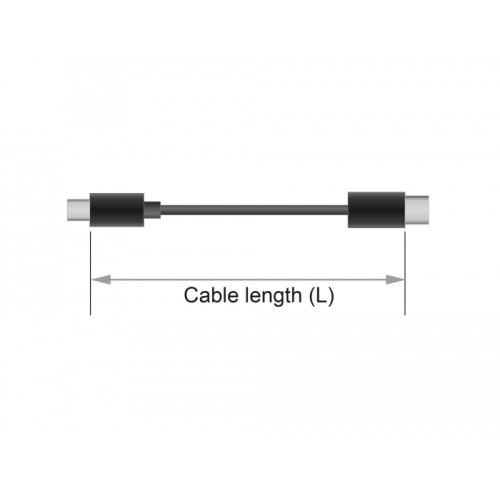 Delock Power cable DC 5.5 x 2.1 x 9.5 mm screwable to open wire ends 95 cm
