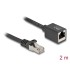 Delock Network Extension Cable RJ45 plug to RJ45 jack Cat.6A S/FTP 2 m black