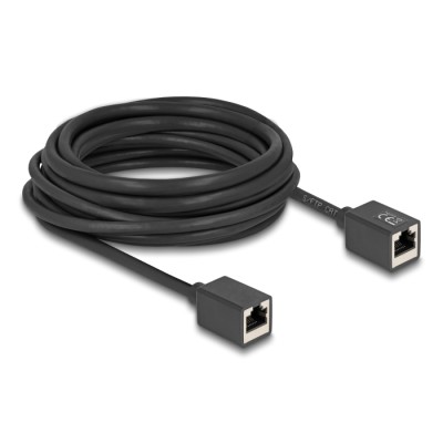 Delock Network Extension Cable Coupler RJ45 jack to RJ45 jack Cat.6A S/FTP 7.5 m black 2