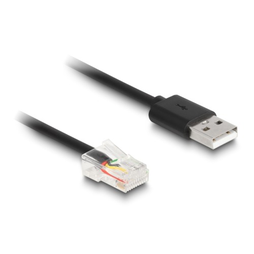 Delock RJ50 to USB 2.0 Type-A Coiled Cable 2 m