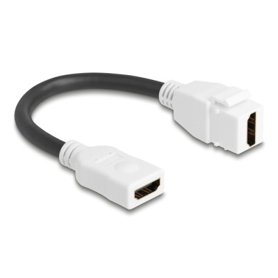 Delock Keystone Module Cable HDMI female to female 8K 60 Hz 20 cm white 2