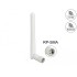 Delock WLAN 802.11 b/g/n Antenna RP-SMA plug 2 dBi omnidirectional with tilt joint white