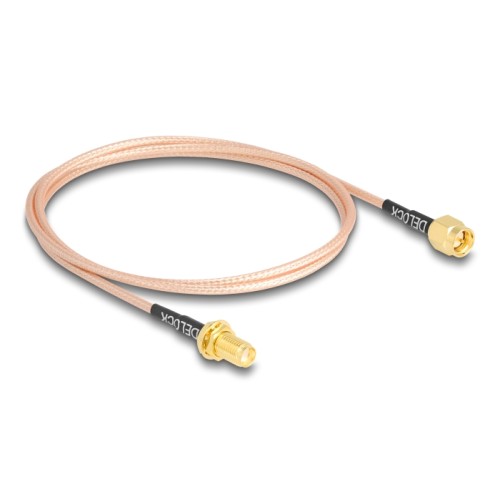 Delock Antenna Cable SMA plug to SMA jack bulkhead RG-316 75 cm