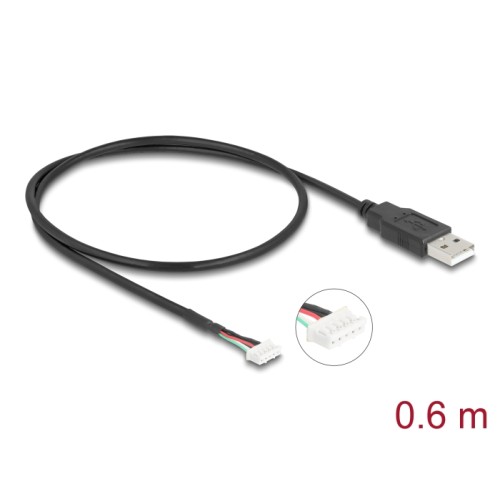 Delock USB 2.0 Connection Cable for 5 pin Camera Modules 0.6 m