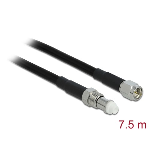 Delock Antenna Cable FME Jack > SMA Plug RG-58 7.5 m
