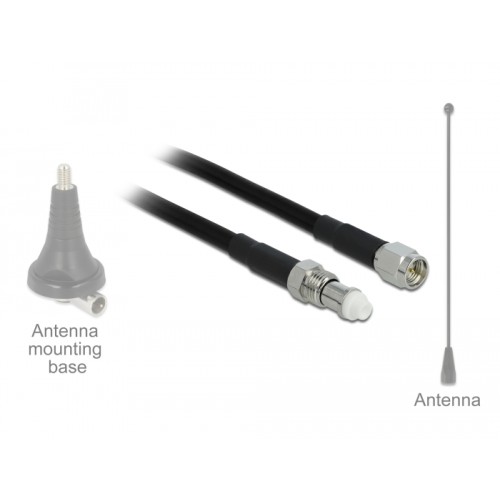 Delock Antenna Cable FME Jack > SMA Plug RG-58 7.5 m