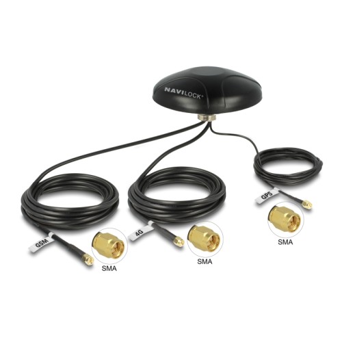 Navilock Multiband GNSS GALILEO GPS LTE UMTS GSM SMA Antenna omnidirectional roof mount outdoor