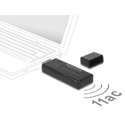 Delock USB 3.0 Dual Band WLAN ac/a/b/g/n Stick 867 + 300 Mbps 2