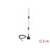 Delock LTE Antenna TS-9 plug 90° 2 - 3 dBi fixed omnidirectional with magnetic base and connection cable RG-174 50 cm outdoor bl