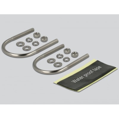 Delock LoRa 868 MHz Antenna N Jack 8 dBi 147.4 cm omnidirectional fixed wall and pole mounting white outdoor 2