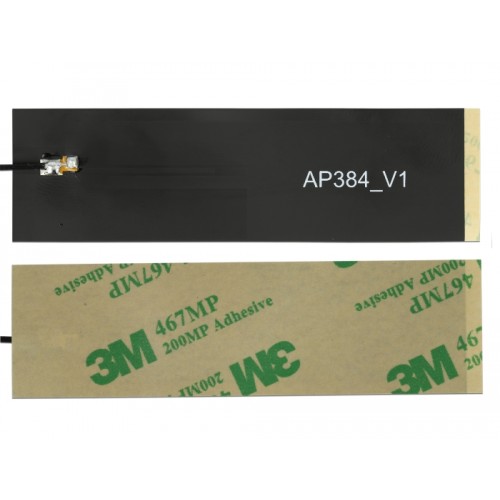 Delock LoRa Antenna 863 - 928 MHz MHF® I plug 1.68 dBi 15 cm 1.13 FPC black self adhesive