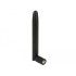 Delock LoRa Antenna 863 - 928 MHz SMA plug 0.5 dBi omnidirectional with tilt joint black