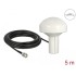 Navilock GNSS GALILEO GPS QZSS Marine Antenna 1575 MHz BNC male 28 dBi directional with connection cable RG-58 U 5 m outdoor whi