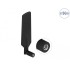 Delock 5G LTE Antenna SMA plug -1 - 3 dBi omnidirectional rotatable with tilt joint black
