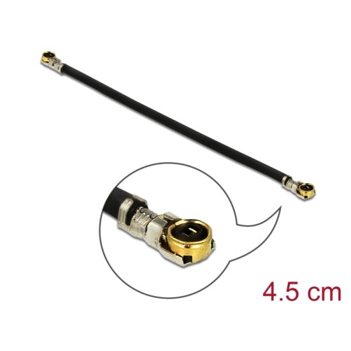 Delock Antenna Cable I-PEX Inc., MHF® 4L plug to I-PEX Inc., MHF® 4L plug 1.13 4.5 cm