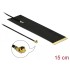 Delock LTE Antenna I-PEX Inc., MHF® I plug 1.9 - 3.9 dBi 1.13 15 cm FPC internal self adhesive