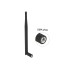 Delock LPWAN 863 MHz - 928 MHz Antenna SMA plug 1.64 dBi omnidirectional with tilt joint black
