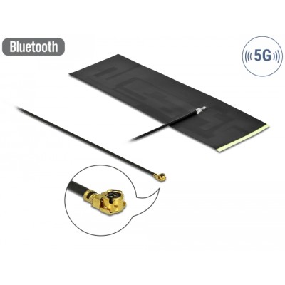 Delock 5G LTE Antenna MHF® I plug -0.42 - 5.00 dBi omnidirectional FPC