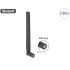 Delock 5G LTE Antenna SMA plug -3.3 - 1.3 dBi omnidirectional with tilt joint black