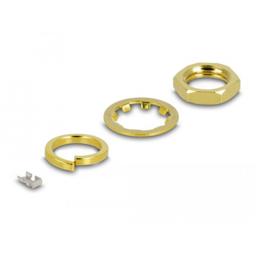 Delock Antenna Cable RP-SMA jack bulkhead to MHF® 4L LK plug 1.37 35 cm thread length 10 mm