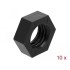 Navilock GNSS Nut Nylon 15.875 mm (5/8"-11 UNC) 10 pieces black