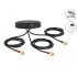 Delock LTE MIMO Dual Band WLAN 802.11 ac/ax/a/h/b/g/n Antenna 3 x SMA plug RG-174 1 m screw mounting outdoor black