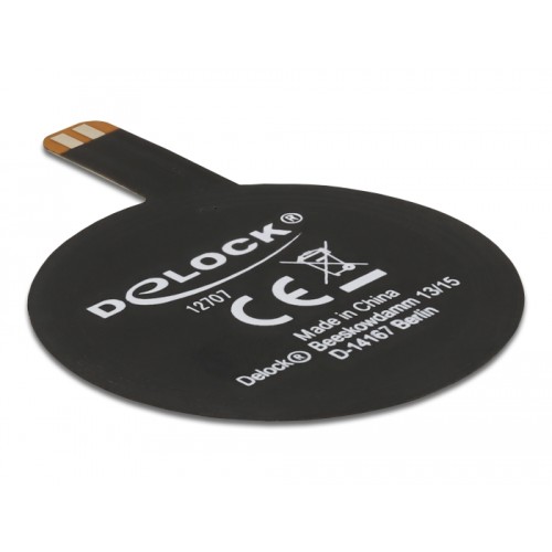 Delock NFC 13.56 MHz Antenna SMT FPC round internal black self-adhesive