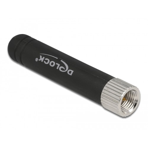 Delock ISM 433 MHz Antenna SMA plug -0.5 dBi omnidirectional flexible black