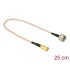 Delock Antenna Cable F plug to SMB plug RG-316 25 cm