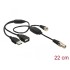 Delock Antenna Cable F Jack > F Plug with phantom power 5 V via USB 22 cm