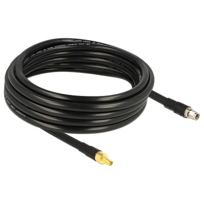Delock Antenna Cable RP-SMA plug  RP-SMA jack CFD400 LLC400 5 m low loss 2