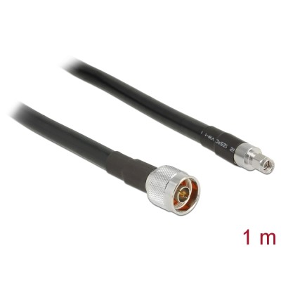 Delock Antenna Cable N plug > RP-SMA plug CFD400 LLC400 1 m low loss