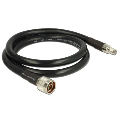 Delock Antenna Cable N plug > RP-SMA plug CFD400 LLC400 1 m low loss 2
