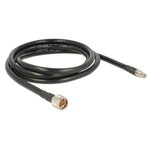 Delock Antenna Cable N plug  RP-SMA plug CFD400 LLC400 2 m low loss