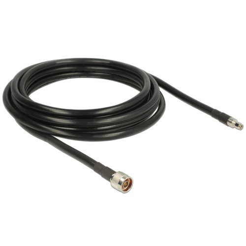 Delock Antenna Cable N plug  RP-SMA plug CFD400 LLC400 5 m low loss