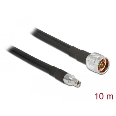 Delock Antenna Cable N plug > RP-SMA plug CFD400 LLC400 10 m low loss
