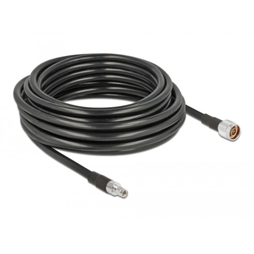 Delock Antenna Cable N plug  RP-SMA plug CFD400 LLC400 10 m low loss