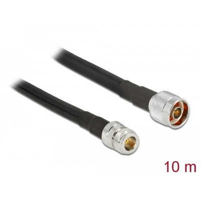 Delock Antenna Cable N plug  N jack CFD400 LLC400 10 m low loss waterproof