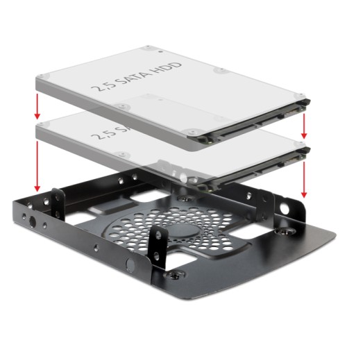 Delock Installation frame 3.5″  2 x 2.5″ HDD