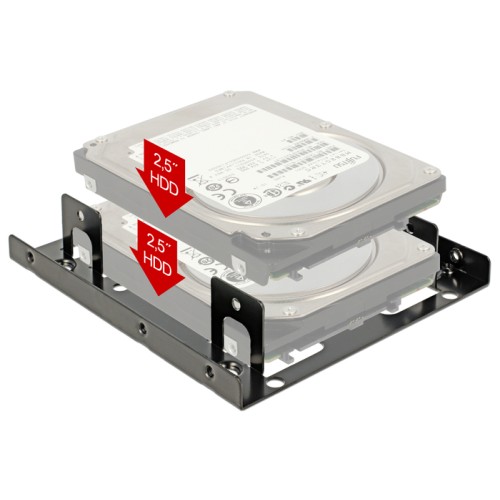 Delock Installation frame 3.5″ > 2 x 2.5″ HDD