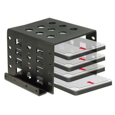 Delock Installation frame 4 x 2.5″ to 3.5″ black 2