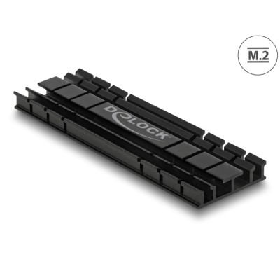 Delock Heat Sink flat 70 mm for M.2 module black