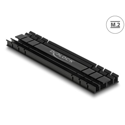 Delock Heat Sink flat 100 mm for M.2 module black