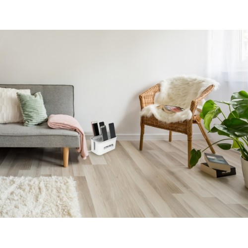 Delock Cable Management box with storage case white / grey