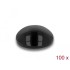 Delock Rubber feet round self-adhesive 5 x 2 mm 100 pieces black