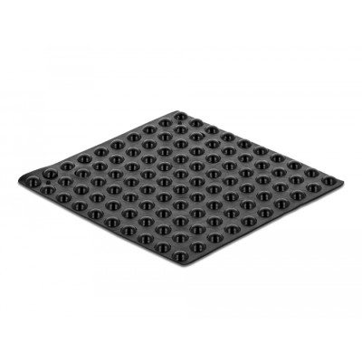 Delock Rubber feet round self-adhesive 5 x 2 mm 100 pieces black 2