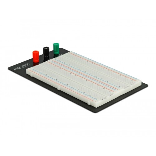 Delock Experimental Breadboard with base plate 1260/400 contacts
